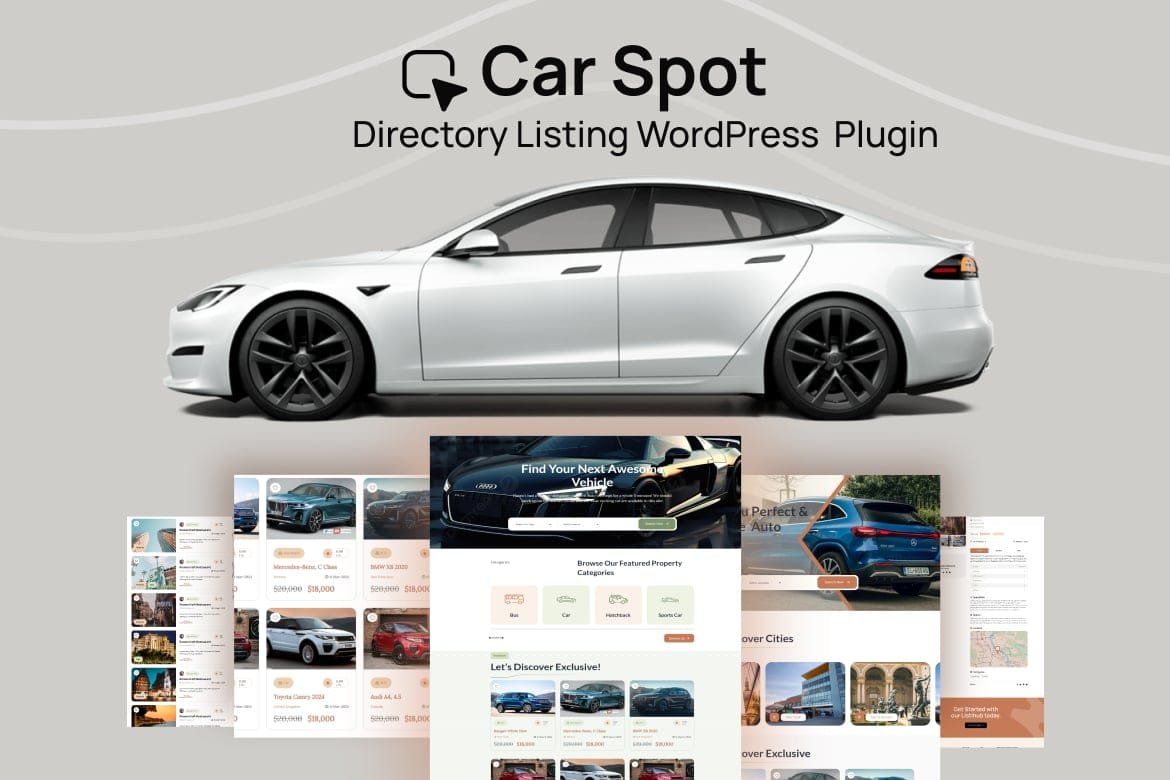 Car Spot Car Directory Listing WordPress Plugin