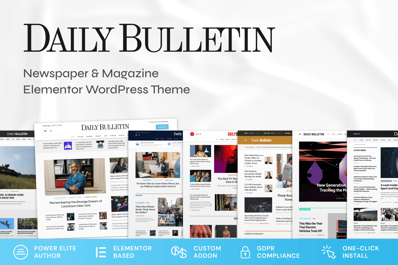 Daily Bulletin Magazine & Newspaper Theme