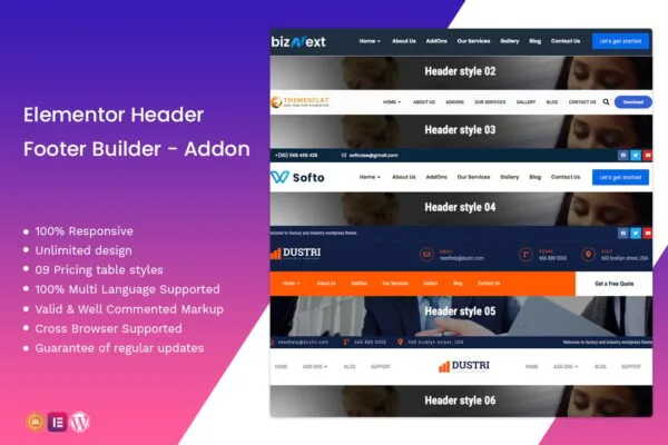 Elementor Header Footer Builder Addon