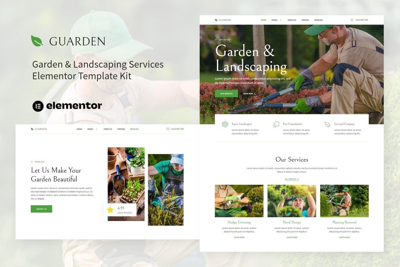 Guarden Garden & Landscaping Services Elementor Template Kit