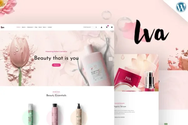 Iva Beauty Cosmetics Shop WordPress Theme