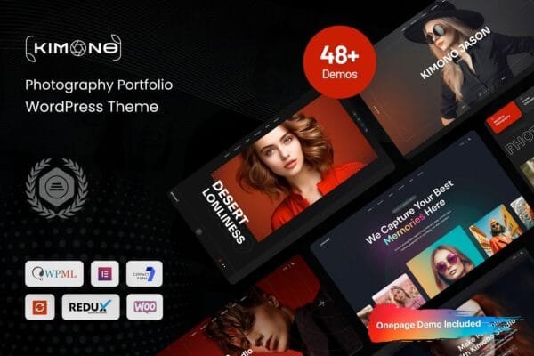 Kimono Photography Portfolio WordPress Theme