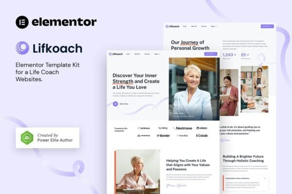 Lifkoach – Life Coach & Mentor Elementor Template Kit