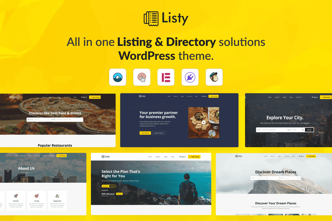 Listy Listing & Directory WordPress Theme