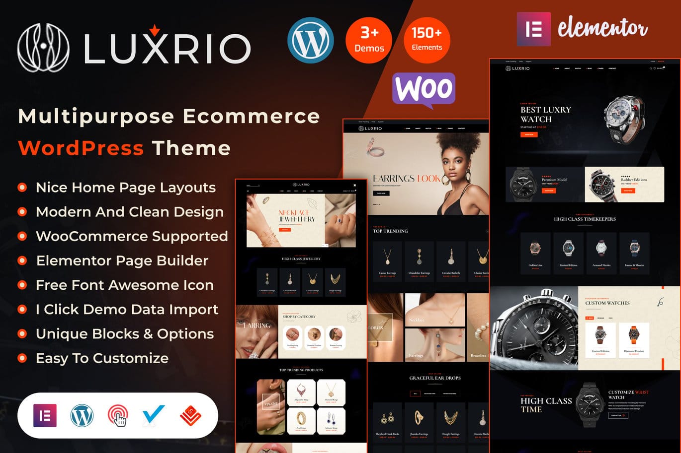 Luxrio eCommerce Jewellery WordPress Theme