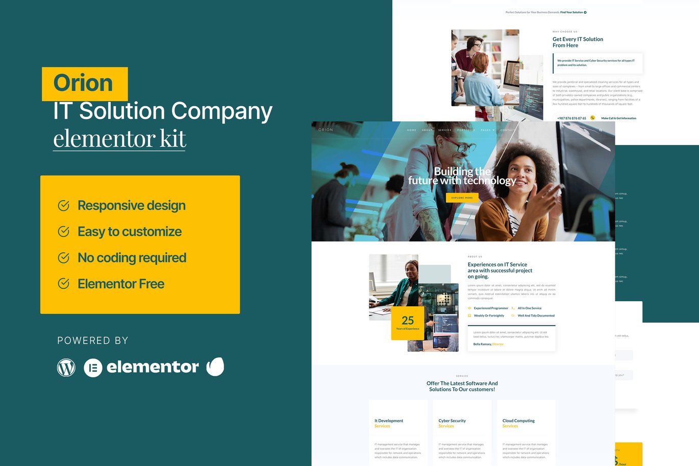Orion IT Solution & Service Elementor Template Kit