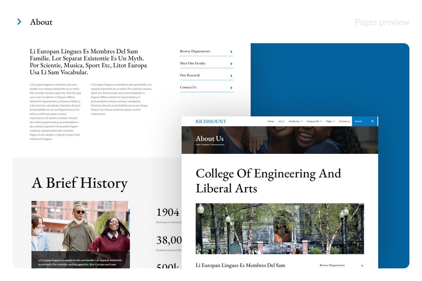 Richmount University - Education Elementor Pro Template Kit