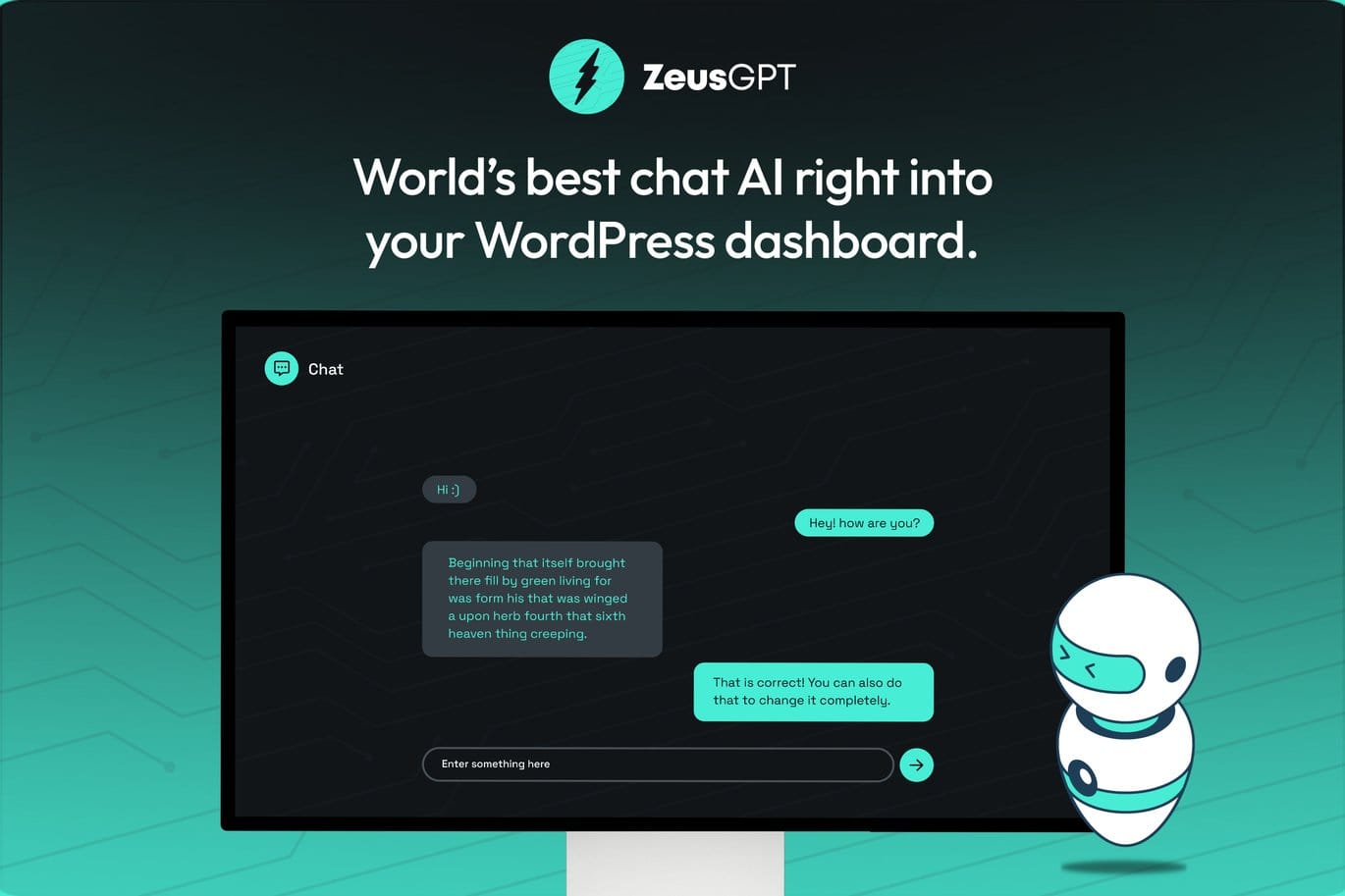ZeusGPT WordPress Plugin powered by ChatGPT 1