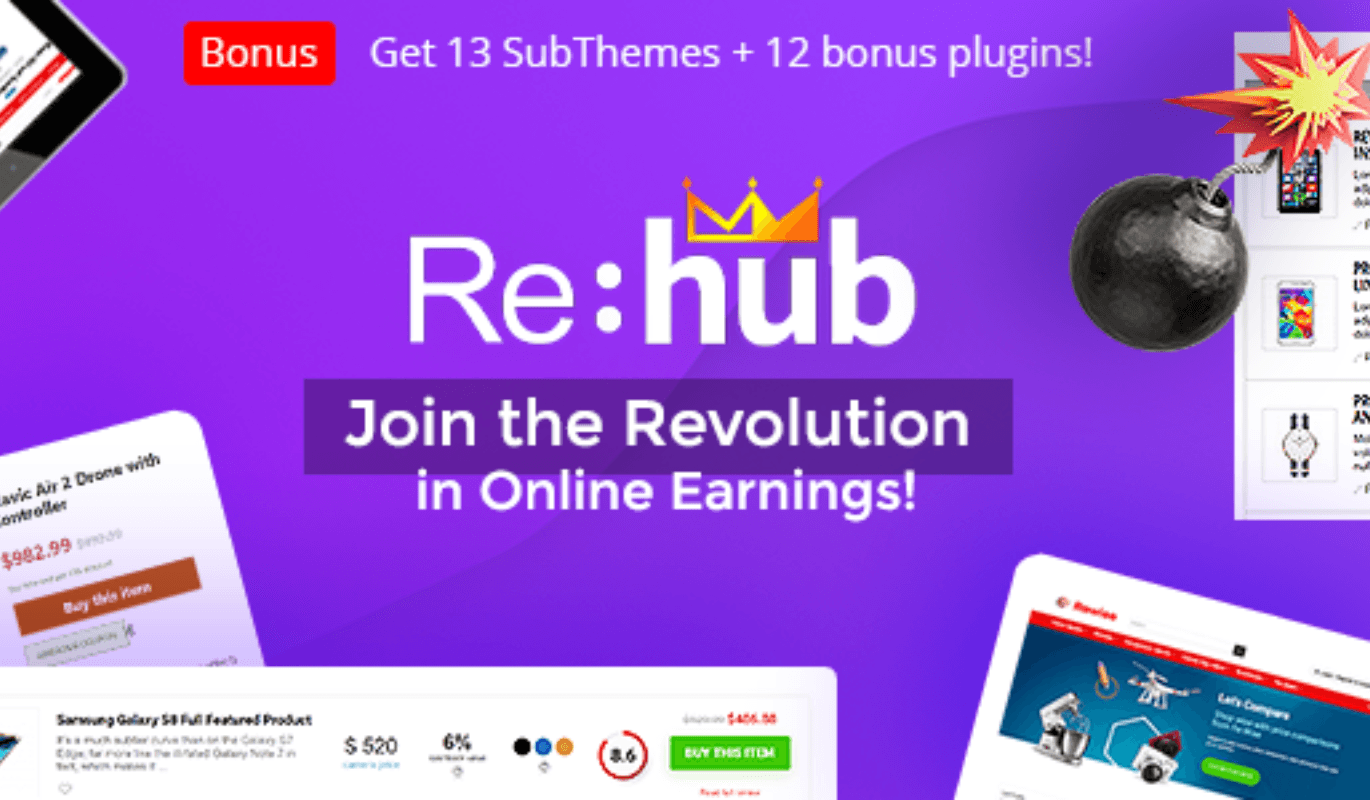 REHub – Price Comparison, Multi Vendor Marketplace WordPress Theme