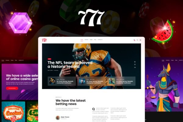 777 - Betting, Casino & Affiliate WordPress Theme