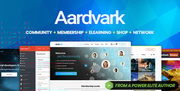 Aardvark Community, Membership, BuddyPress Theme