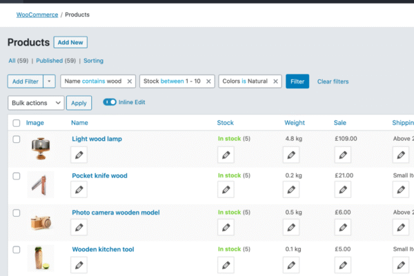 Admin columns pro WooCommerce Columns