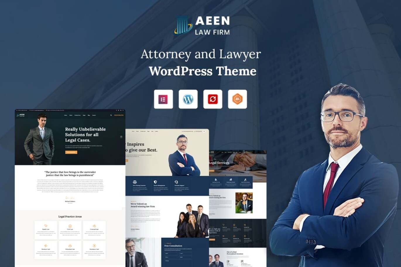 Aeen v1.6 – Attorney and Lawyer WordPress Theme