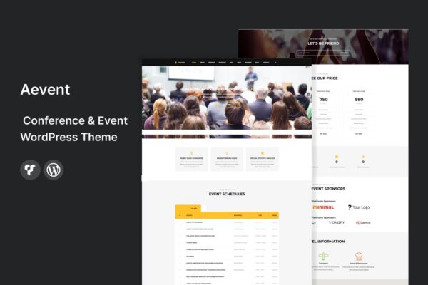 Aevent Conference & Event WordPress Theme