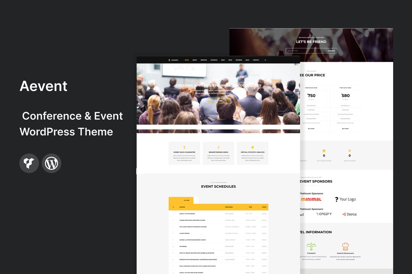 Aevent Conference & Event WordPress Theme