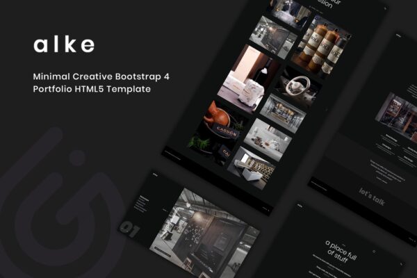 Alke – Minimal Creative Portfolio WordPress Theme