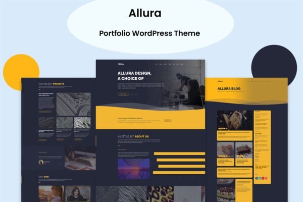 Allura Portfolio WordPress Theme