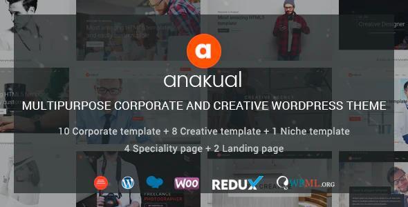 Anakual Multipurpose Corporate and Creative WordPress Theme