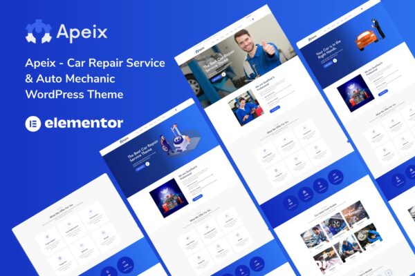 Apeix Car Repair Service & Auto WordPress Theme