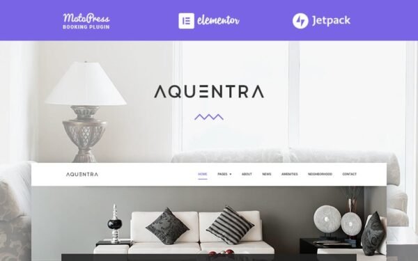 Aquentro Ultimate Single Property WordPress Theme for your Rental