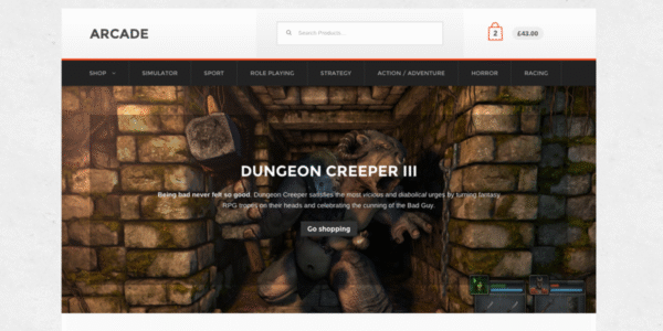 Arcade Storefront WooCommerce Theme