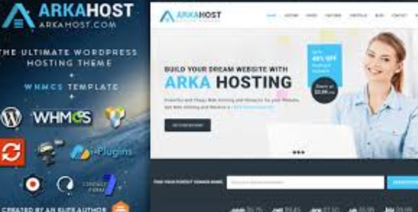 Arka Host WHMCS Hosting, Shop & Corporate Theme