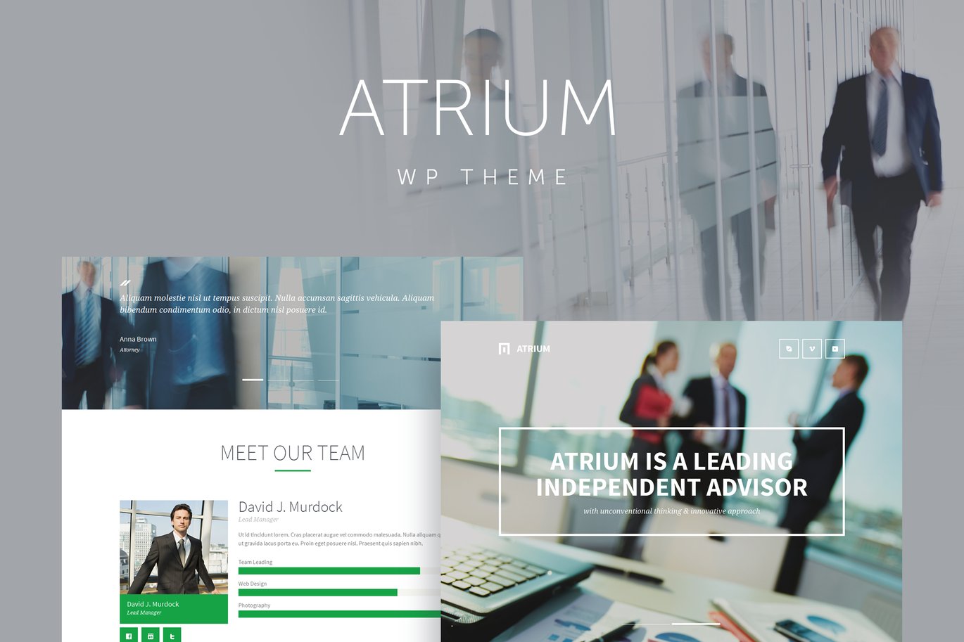 Atrium – Finance Consulting WordPress Theme