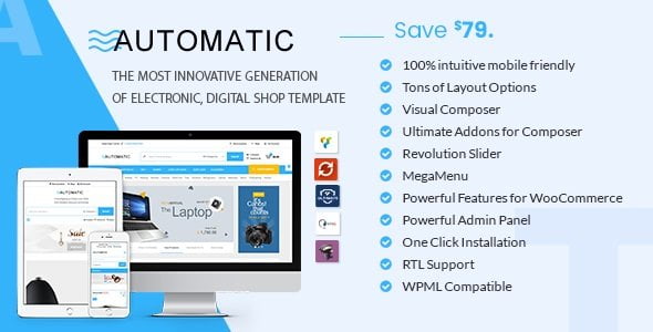 Automatic – WooCommerce Theme for Electronic, Computer, Digitals Store
