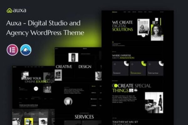 Auxa – Digital Studio and Agency WordPress Theme