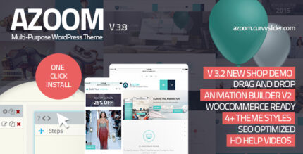 Azoom Theme GPL – Multi-Purpose Theme with Animation Builder