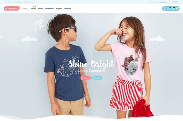 BabyStreet – WooCommerce Theme for Kids Stores and Baby Shops Clothes and Toys