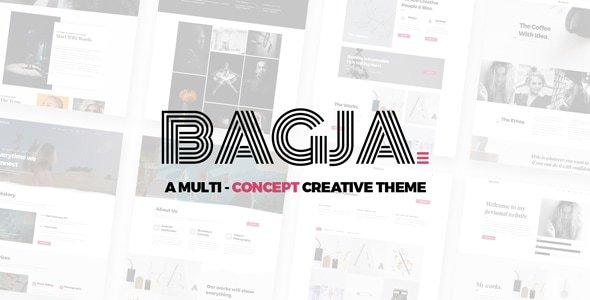 Bagja – Responsive Multi Concept & One Page Portfo