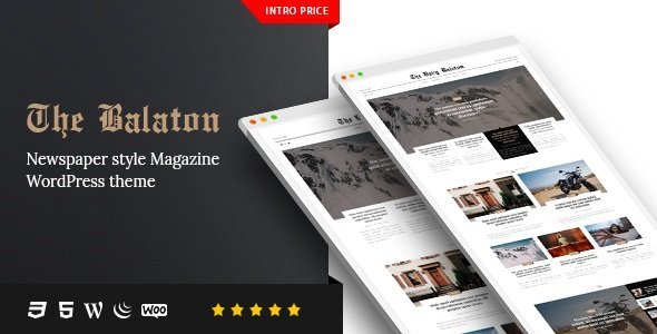 Balaton – Newspaper style Magazine WordPress Theme