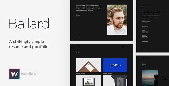 Ballard – Responsive CV WordPress Theme