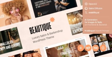 Beautique – Luxury Salon and Barbershop WordPress Theme