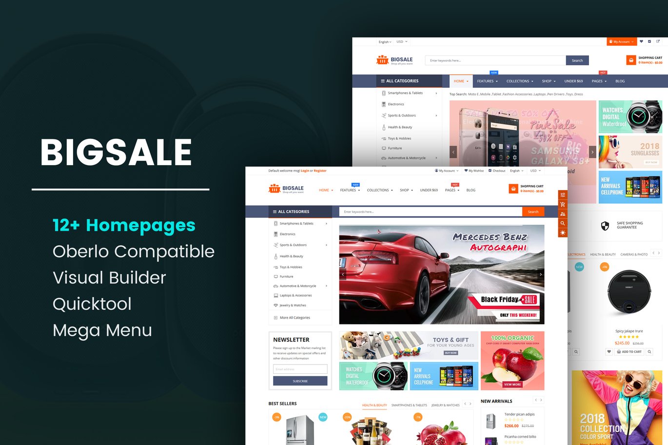 BigSale Unlimited Bootstrap 4 Shopify Theme