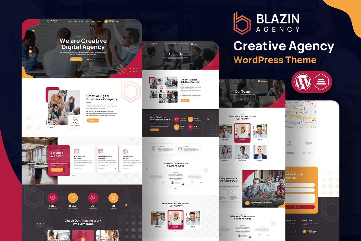 Blazin Agency Creative WordPress Theme