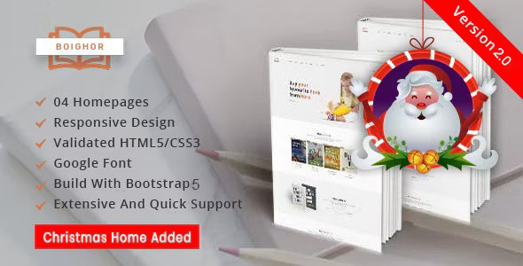 Boighor – Books Library WooCommerce Theme