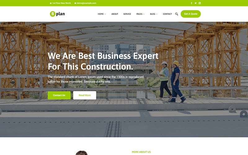 Bplan – Home Plan Construction WordPress Theme