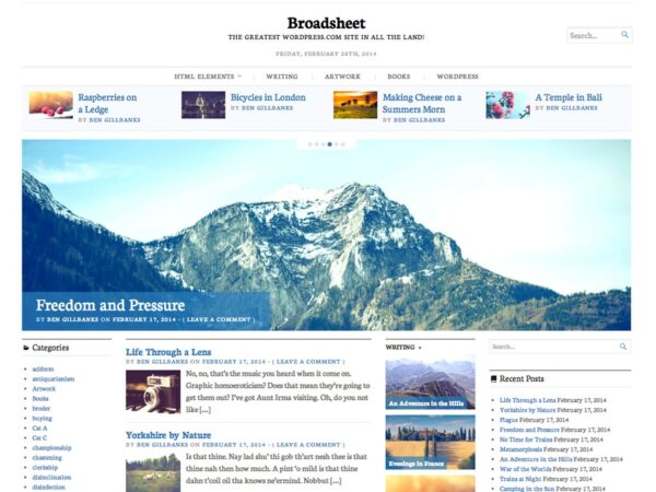 Broadsheet Theme