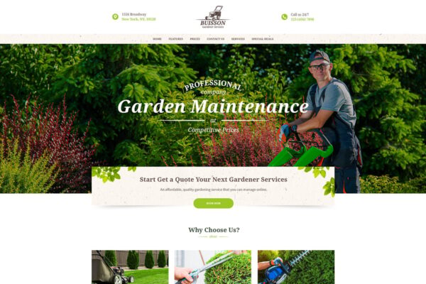 Buisson – Gardening WordPress Theme