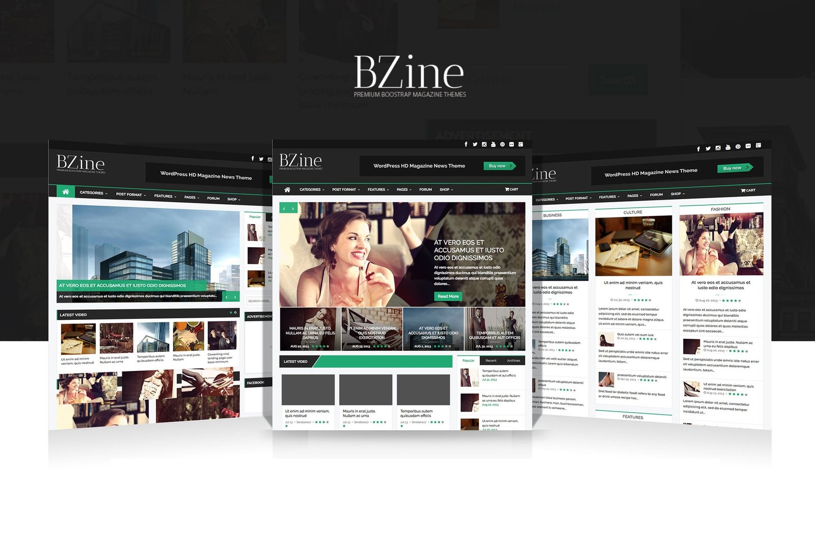 Bzine – WordPress Premium HD Magazine