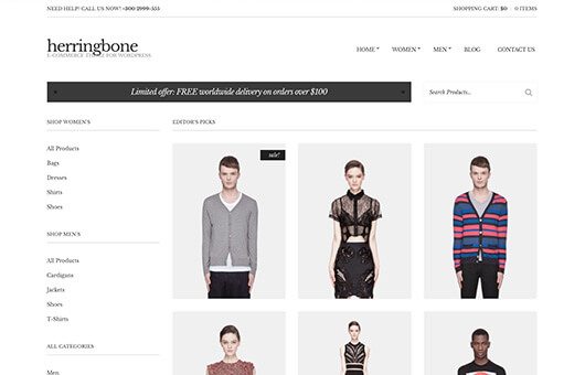CSS Igniter Herringbone Woocommerce Theme