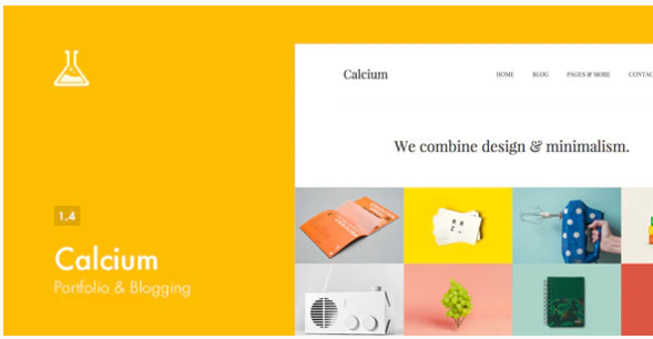 Calcium – Minimalist Portfolio & Blogging Theme