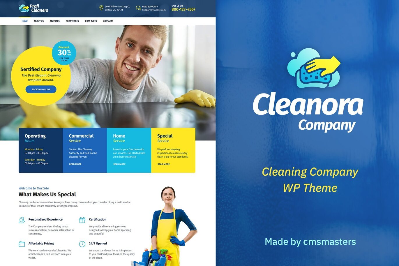 Cleanora – Cleaning Services Theme