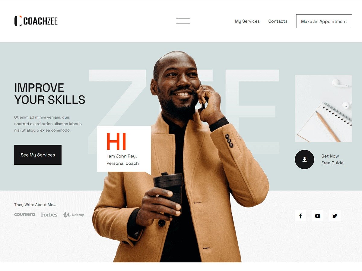 CoachZee – The Multipurpose WordPress Coaching Theme
