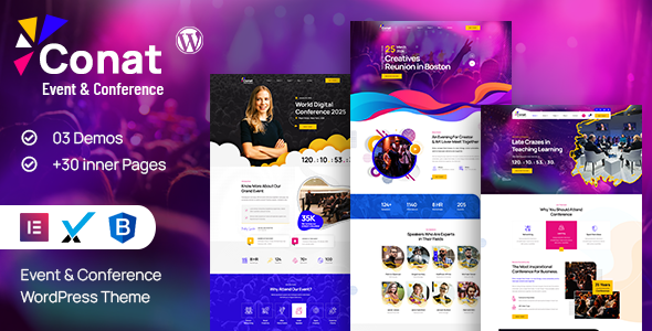 Conat – Event & Conference WordPress Theme + RTL Ready