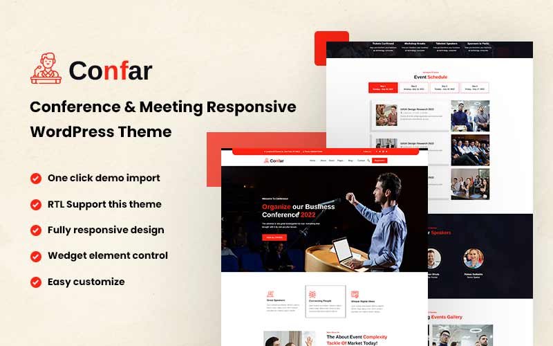 Confar – Conference WordPress Theme