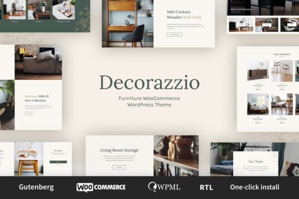 Decorazzio – Interior Design Furniture Store WordPress Theme