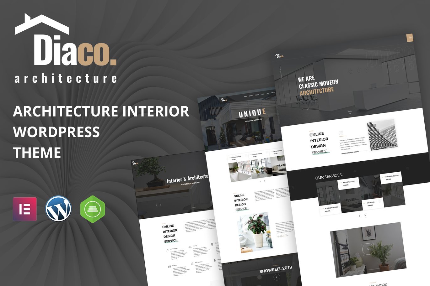 Diaco – Architecture & Interior Design Elementor WordPress Theme